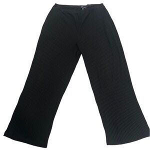 Eileen fisher black pull on ripped pants size medium